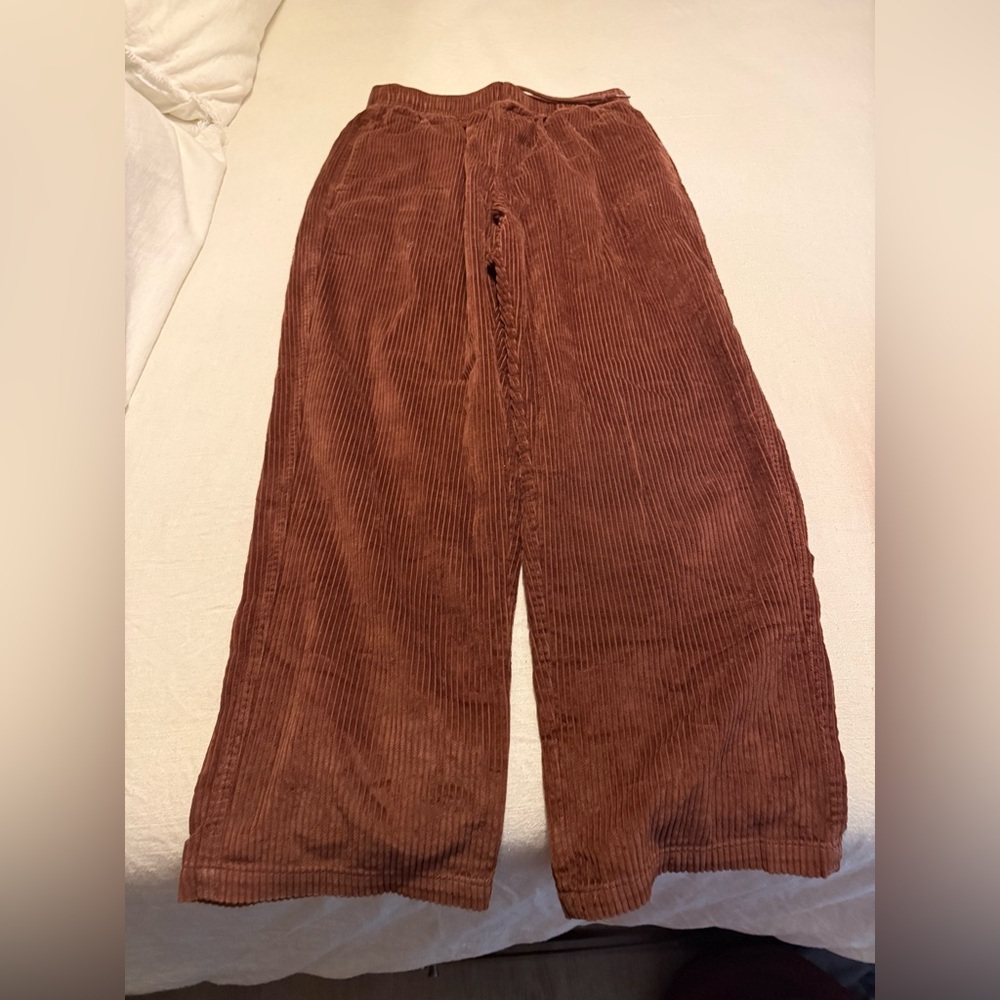 Obey Brown Corduroy Wide-Leg Pants